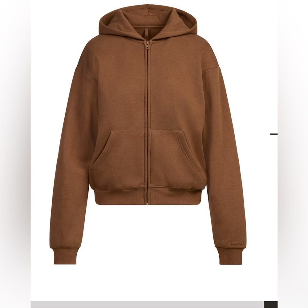 SKIMS bison Hoodie Jacket small